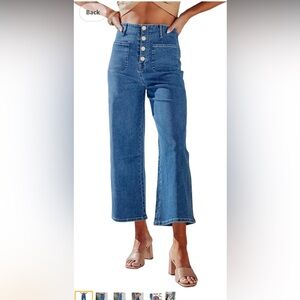 Sidefeel Women’s Wide Leg Jeans Size 6